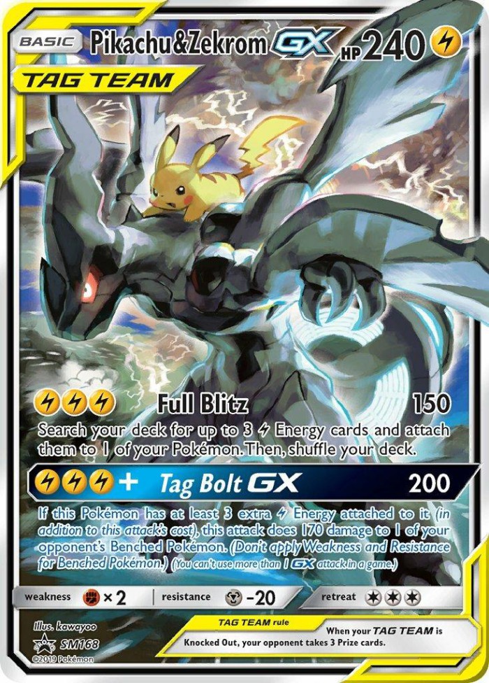 Carte Pokémon: Pikachu & Zekrom GX [Pikachu et Zekrom GX]