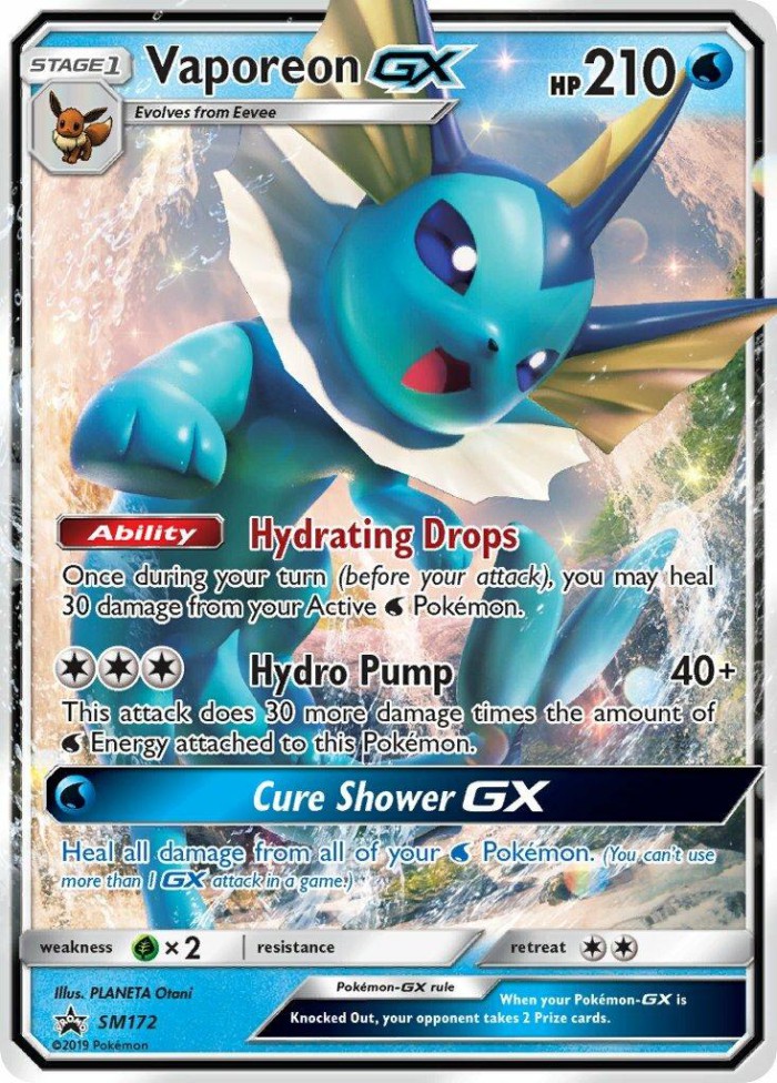 Carte Pokémon: Vaporeon GX [Aquali GX]