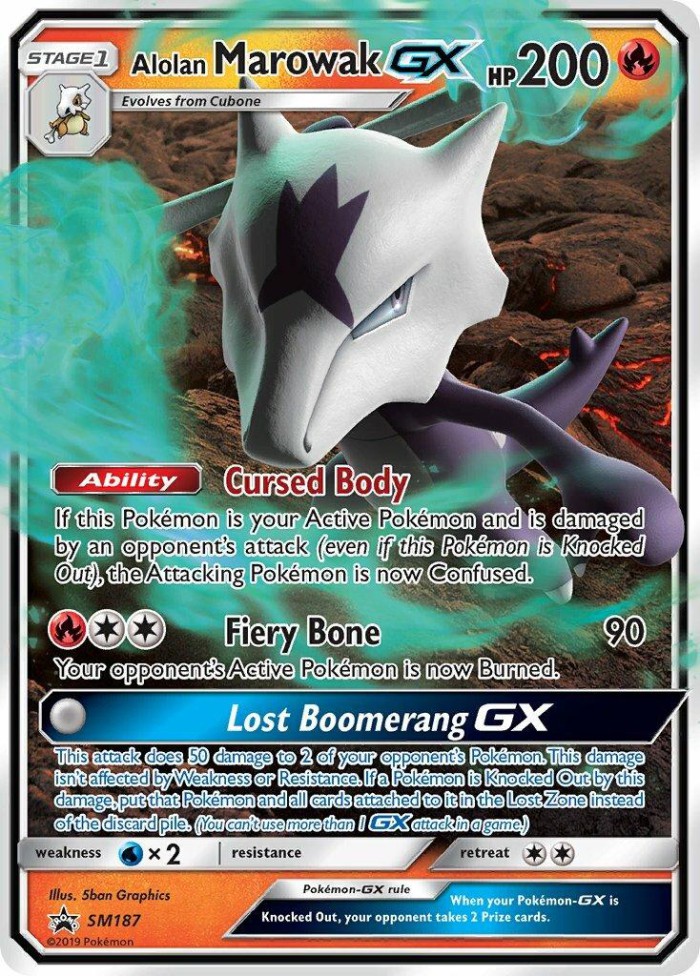 Carte Pokémon: Alolan Marowak GX [Ossatueur d'Alola GX]