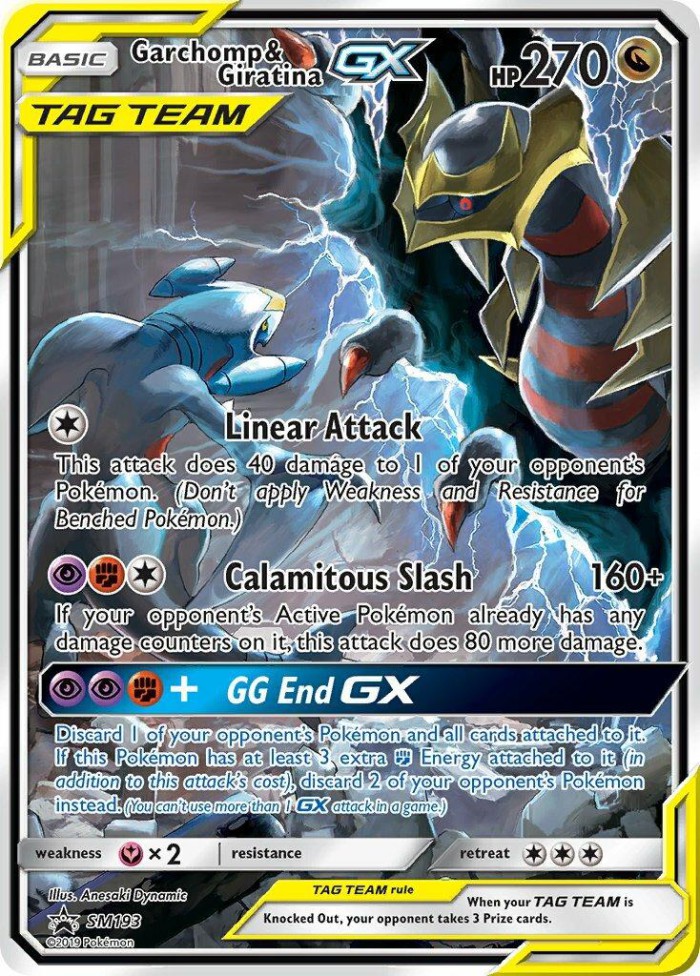 Carte Pokémon: Garchomp & Giratina GX [Carchacrok et Giratina GX]