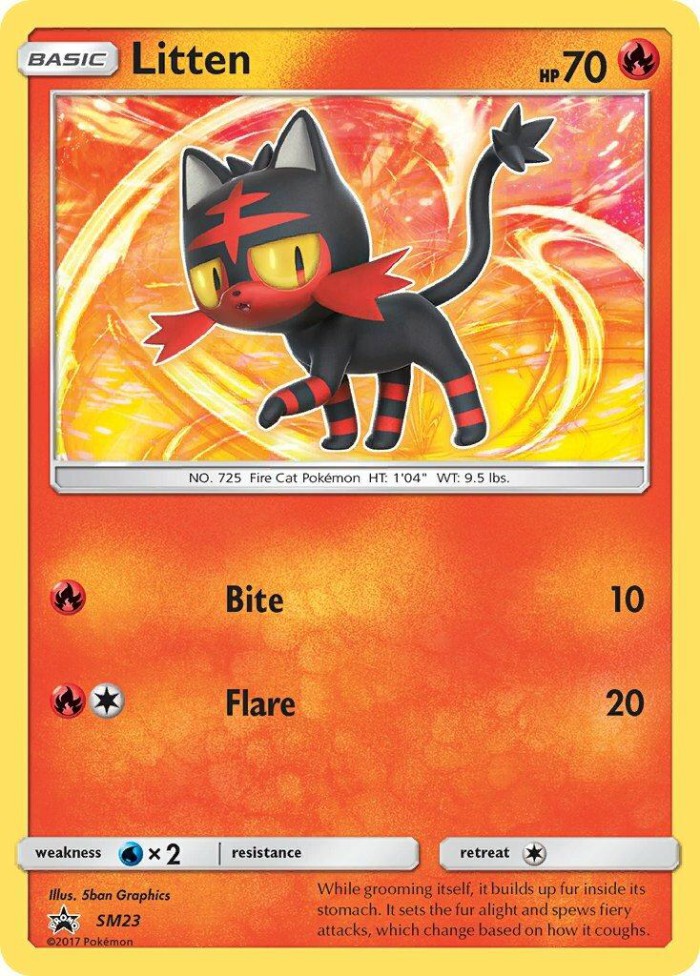 Carte Pokémon: Litten [Flamiaou]