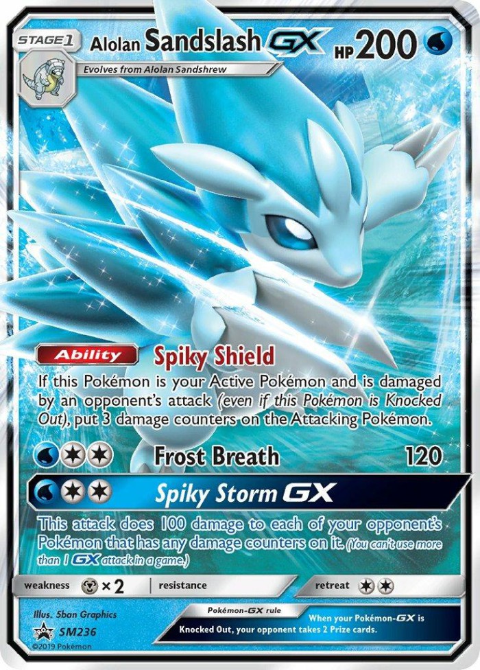 Carte Pokémon: Alolan Sandslash GX [Sablaireau d'Alola GX]