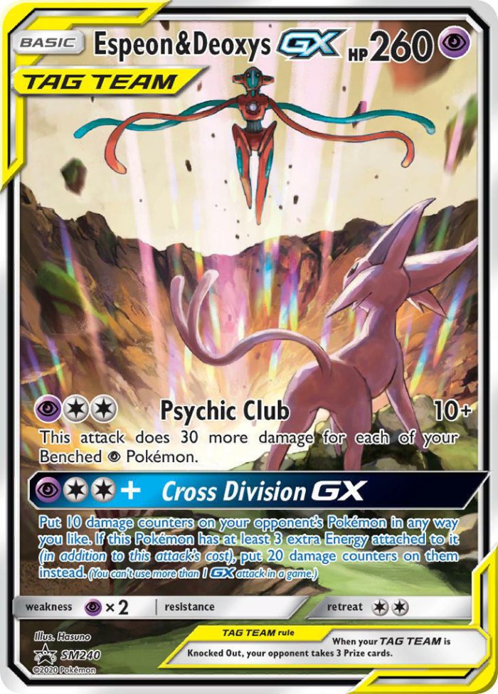 Carte Pokémon: Espeon & Deoxys GX [Mentali et Deoxys GX]