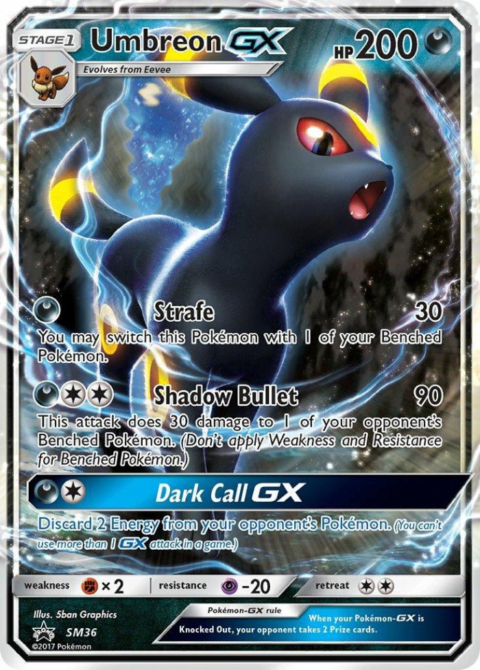 Carte Pokémon: Umbreon GX [Noctali GX]