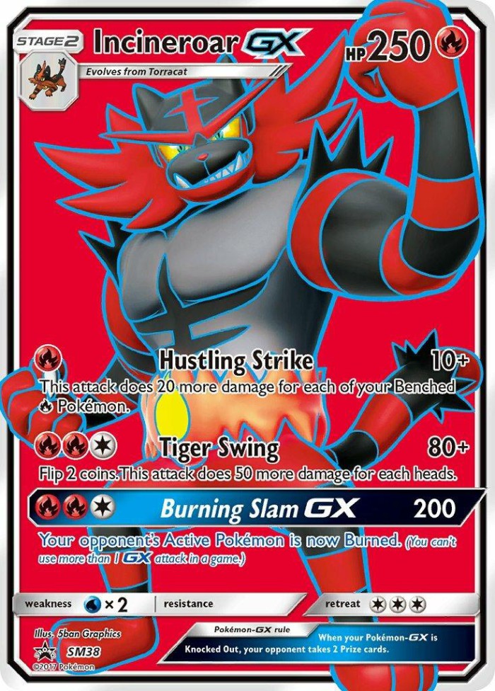 Carte Pokémon: Incineroar GX [Félinferno GX]