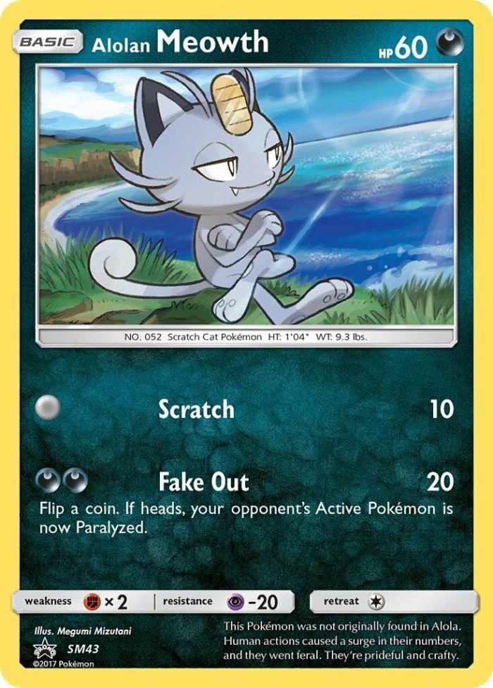 Carte Pokémon: Alolan Meowth [Miaouss d'Alola]