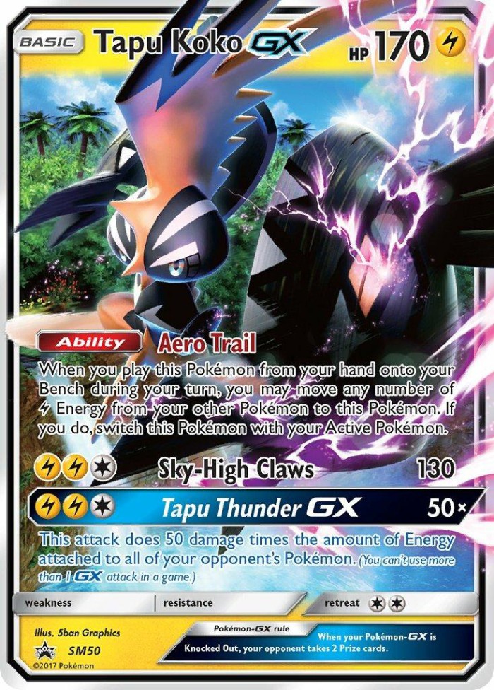 Carte Pokémon: Tapu Koko GX [Tokorico GX]