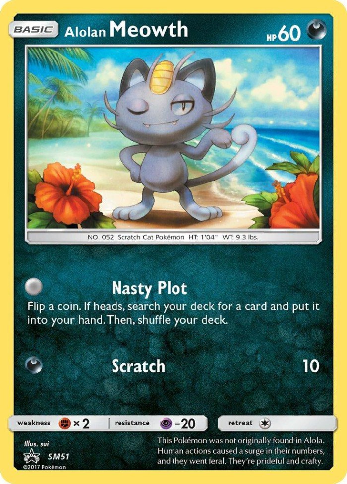 Carte Pokémon: Alolan Meowth [Miaouss d'Alola]