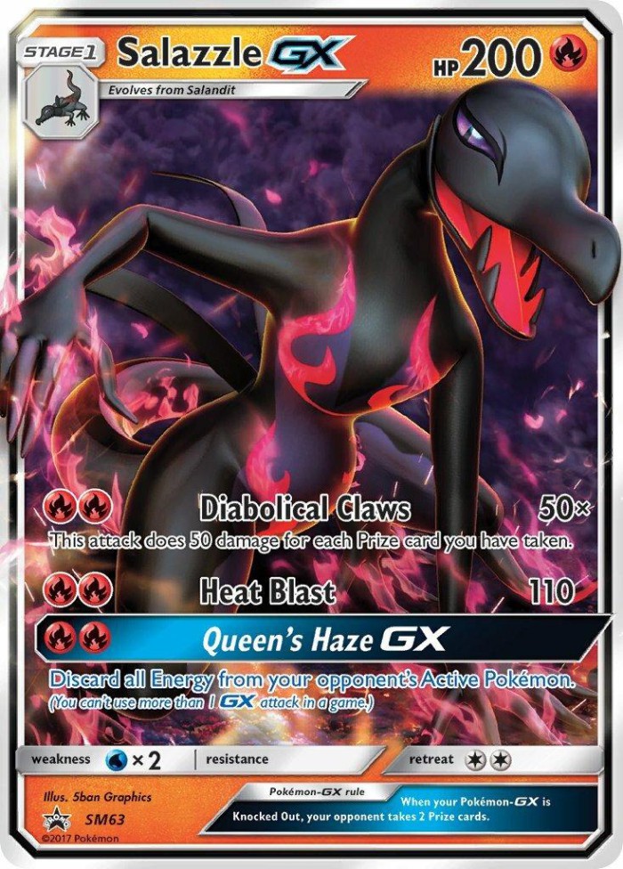 Carte Pokémon: Salazzle GX [Malamandre GX]