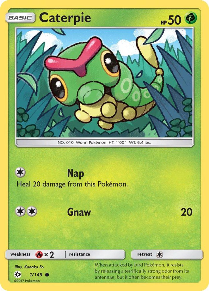 Carte Pokémon: Caterpie [Chenipan]