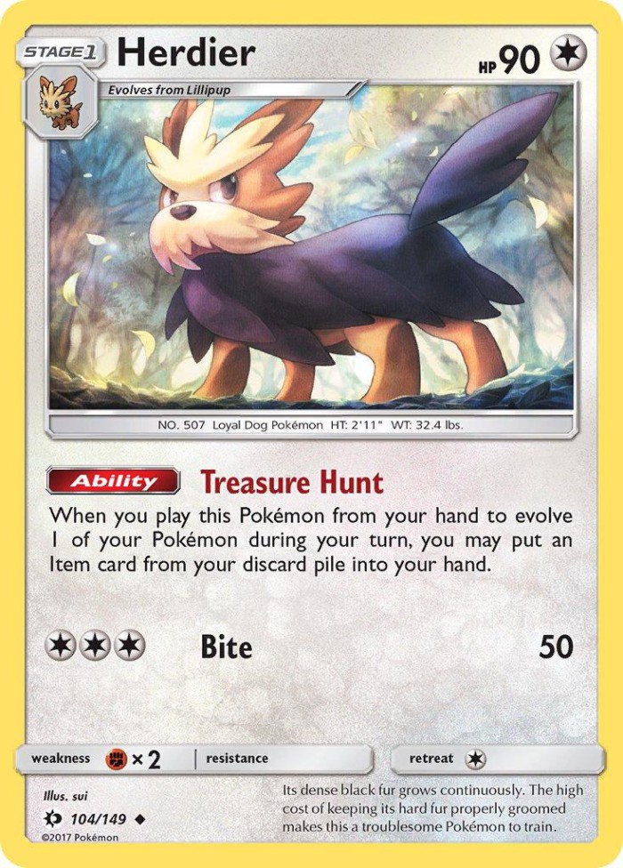 Carte Pokémon: Herdier [Ponchien]