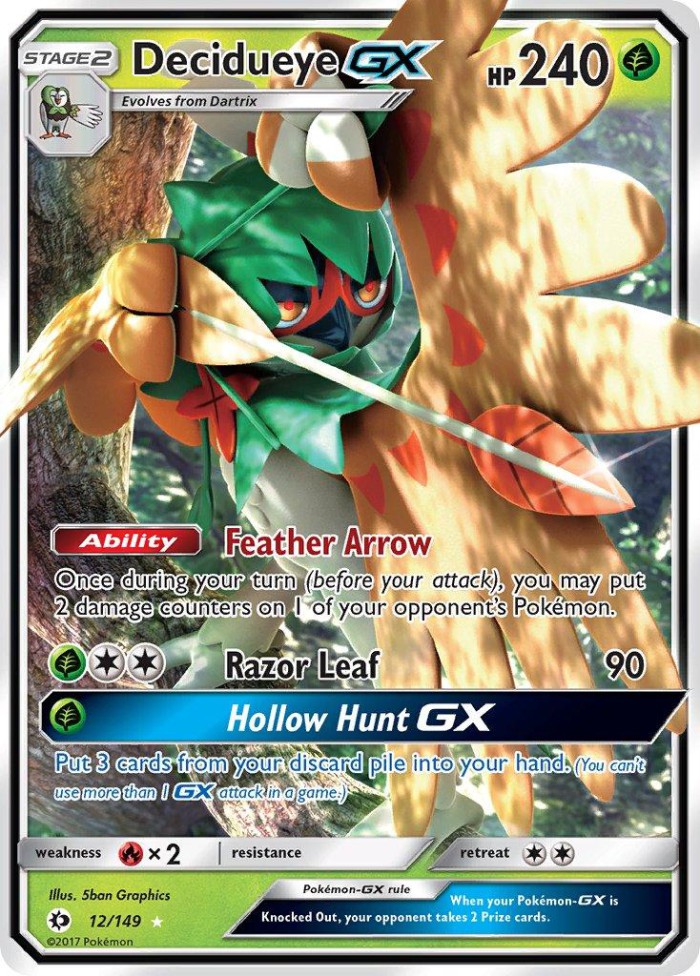 Carte Pokémon: Decidueye GX [Archéduc GX]