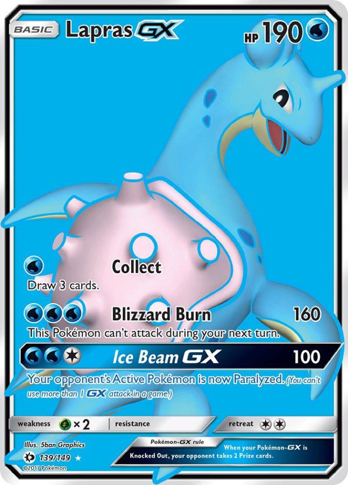 Carte Pokémon: Lapras GX [Lokhlass GX]