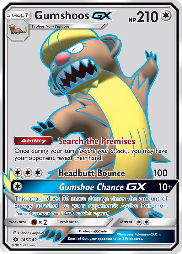 Carte Pokémon: Gumshoos GX [Argouste GX]