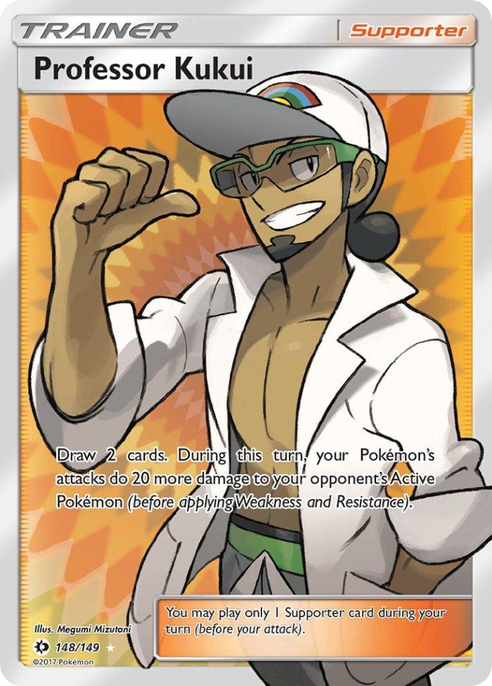 Carte Pokémon: Professor Kukui [Prof. Euphorbe]