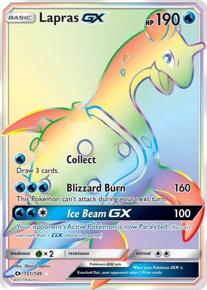 Carte Pokémon: Lapras GX [Lokhlass GX]