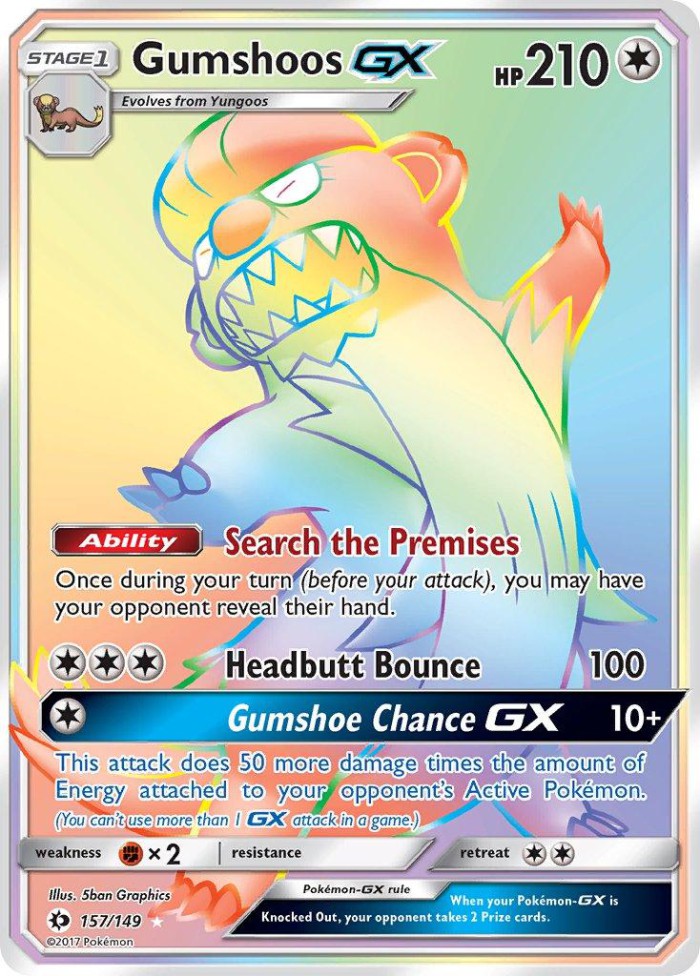 Carte Pokémon: Gumshoos GX [Argouste GX]