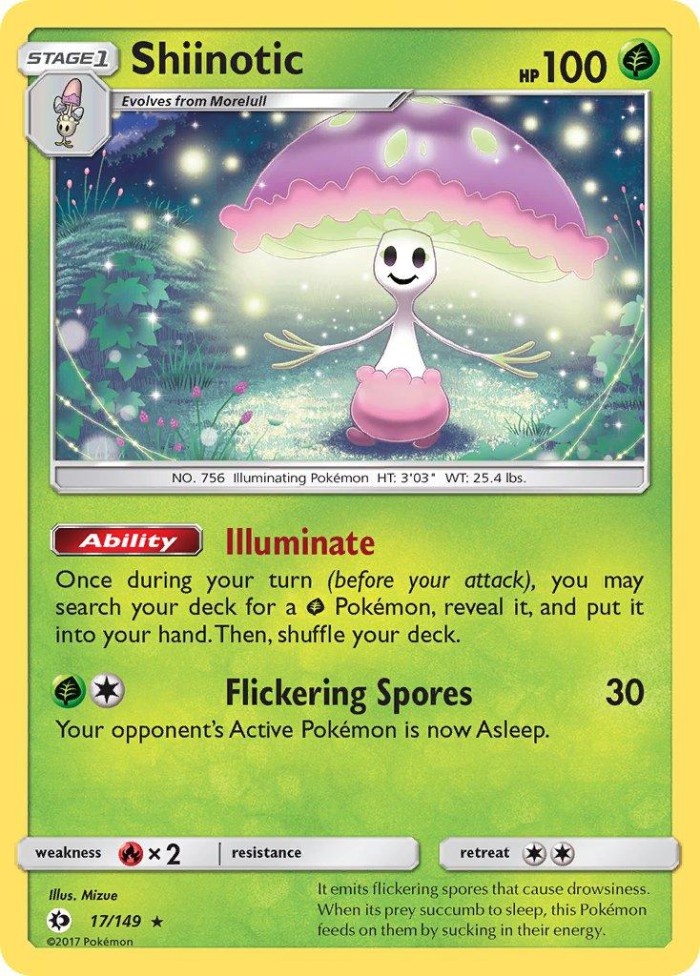 Carte Pokémon: Shiinotic [Lampignon]