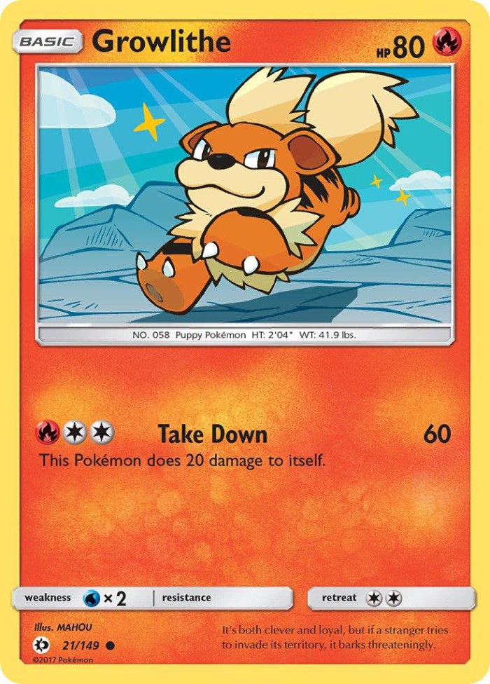 Carte Pokémon: Growlithe [Caninos]