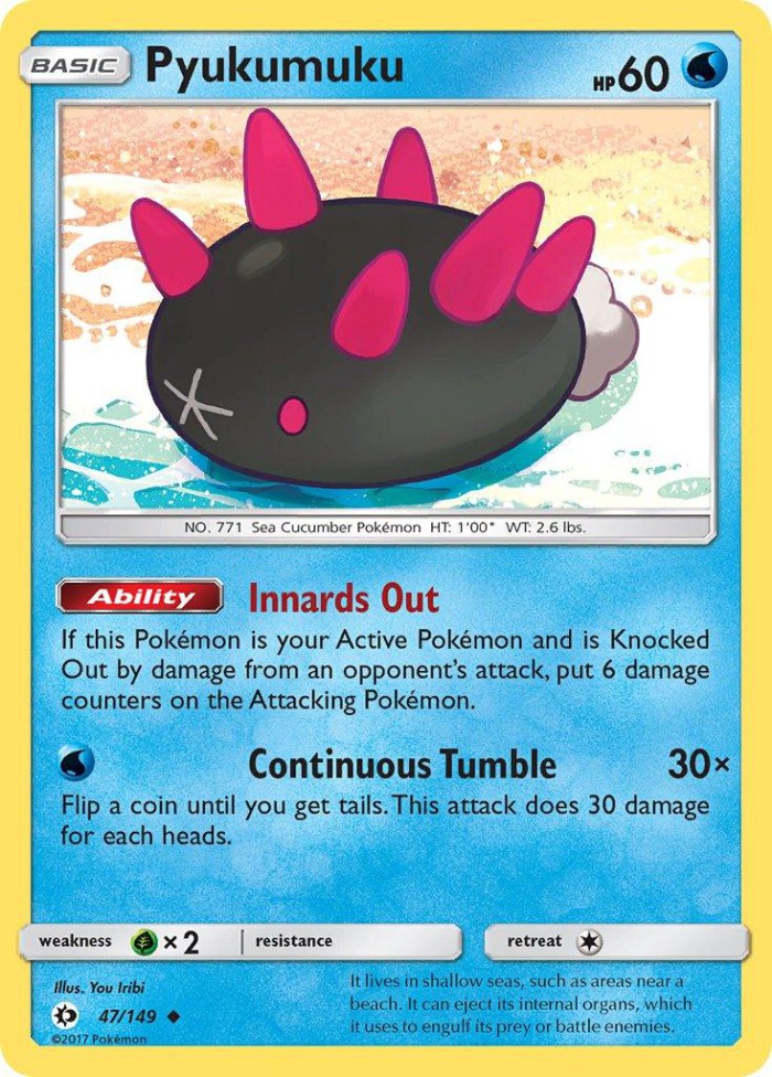 Carte Pokémon: Pyukumuku [Concombaffe]