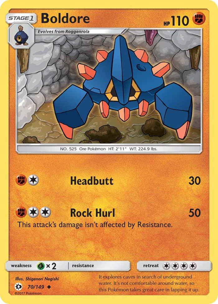 Carte Pokémon: Boldore [Géolithe]