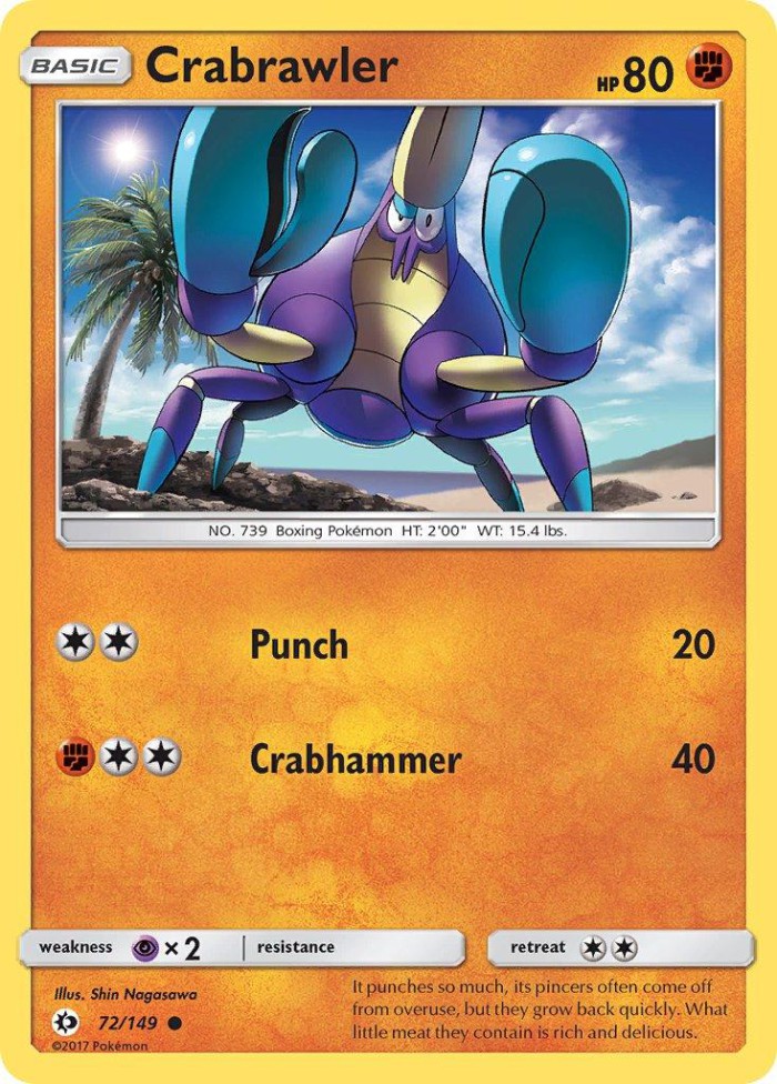 Carte Pokémon: Crabrawler [Crabagarre]