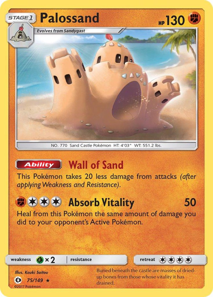 Carte Pokémon: Palossand [Trépassable]