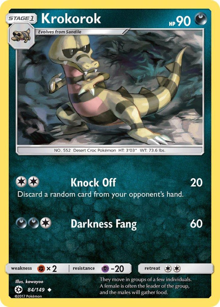 Carte Pokémon: Krokorok [Escroco]