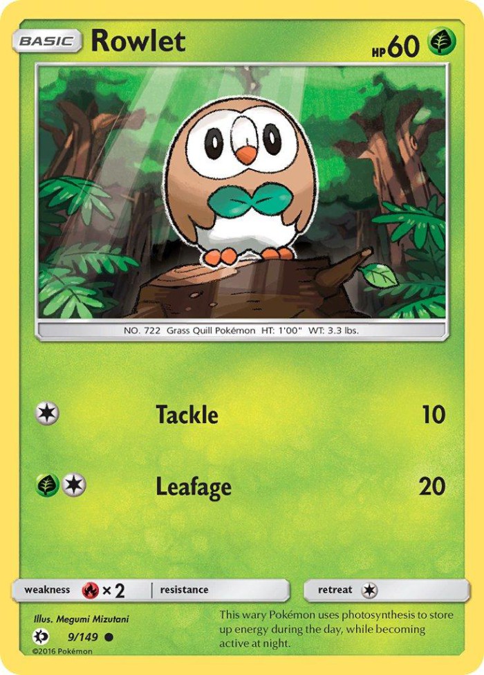 Carte Pokémon: Rowlet [Brindibou]