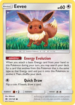 Carte Pokémon: Eevee