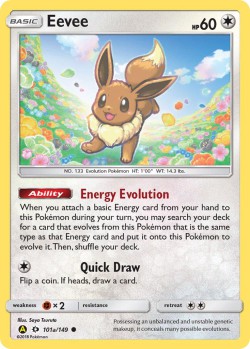 Carte Pokémon: Eevee