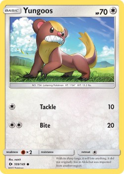 Carte Pokémon: Yungoos