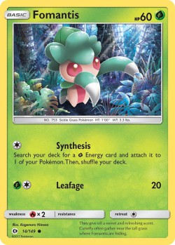 Carte Pokémon: Fomantis