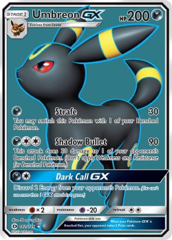 Carte Pokémon: Umbreon GX