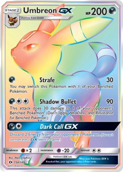 Carte Pokémon: Umbreon GX