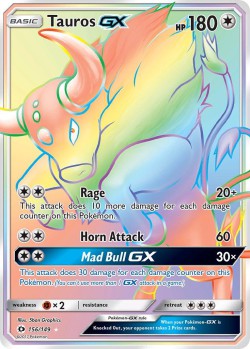 Carte Pokémon: Tauros GX