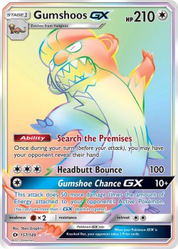 Carte Pokémon: Gumshoos GX