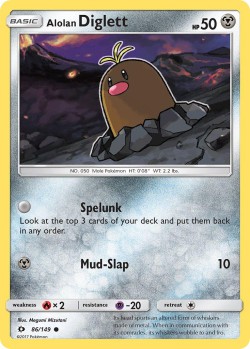 Carte Pokémon: Alolan Diglett