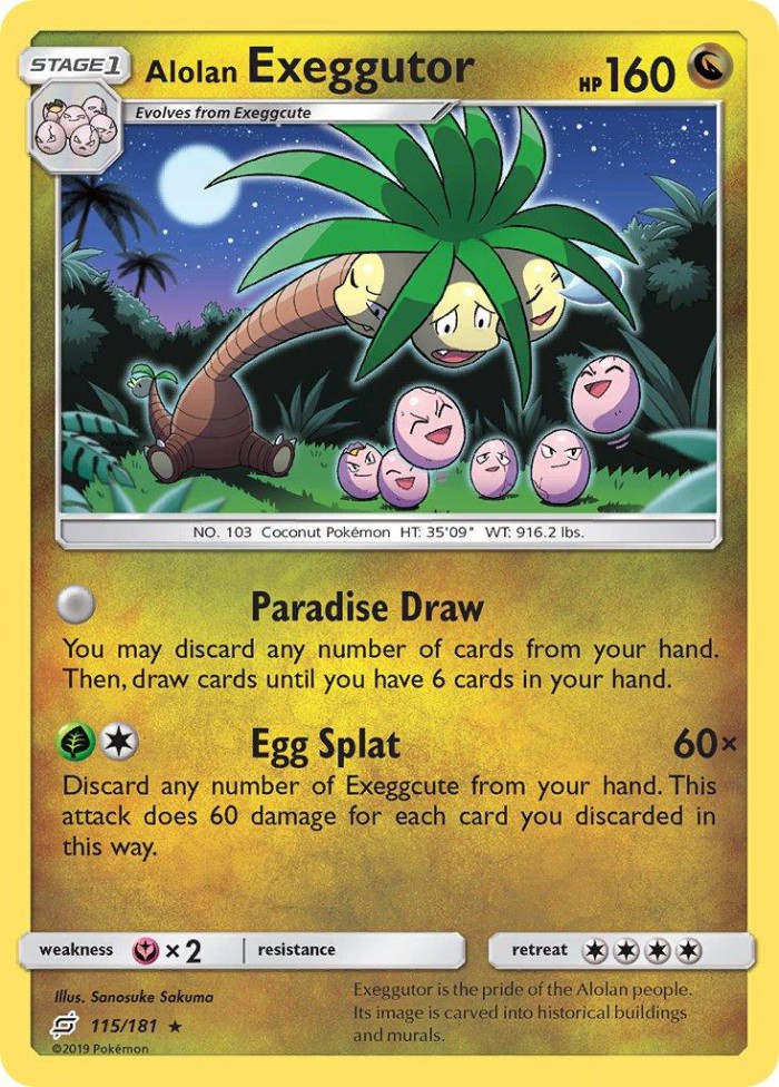 Carte Pokémon: Alolan Exeggutor [Noadkoko d'Alola]