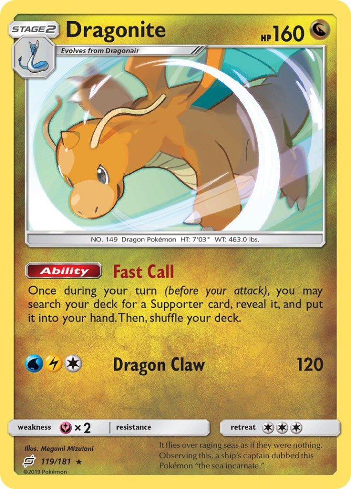 Carte Pokémon: Dragonite [Dracolosse]