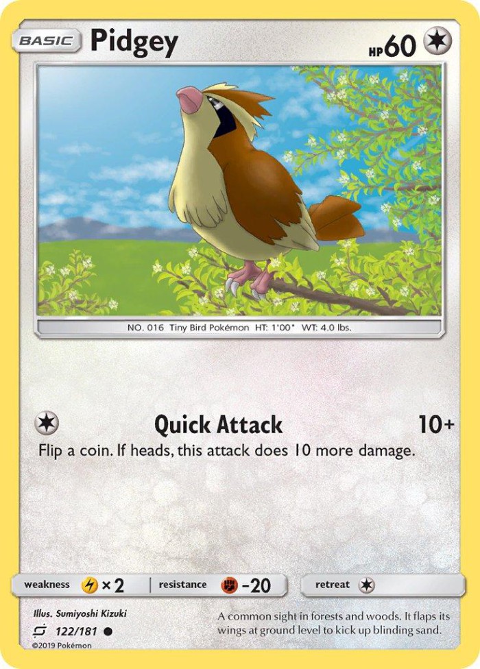 Carte Pokémon: Pidgey [Roucool]