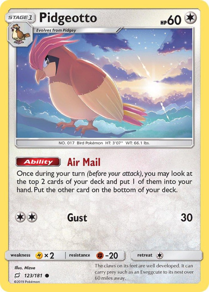 Carte Pokémon: Pidgeotto [Roucoups]