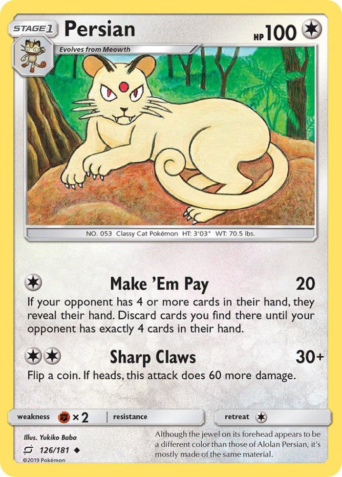 Carte Pokémon: Persian [Persian]