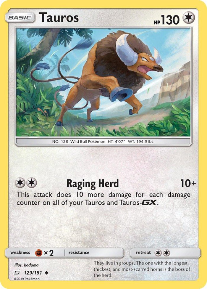 Carte Pokémon: Tauros [Tauros]