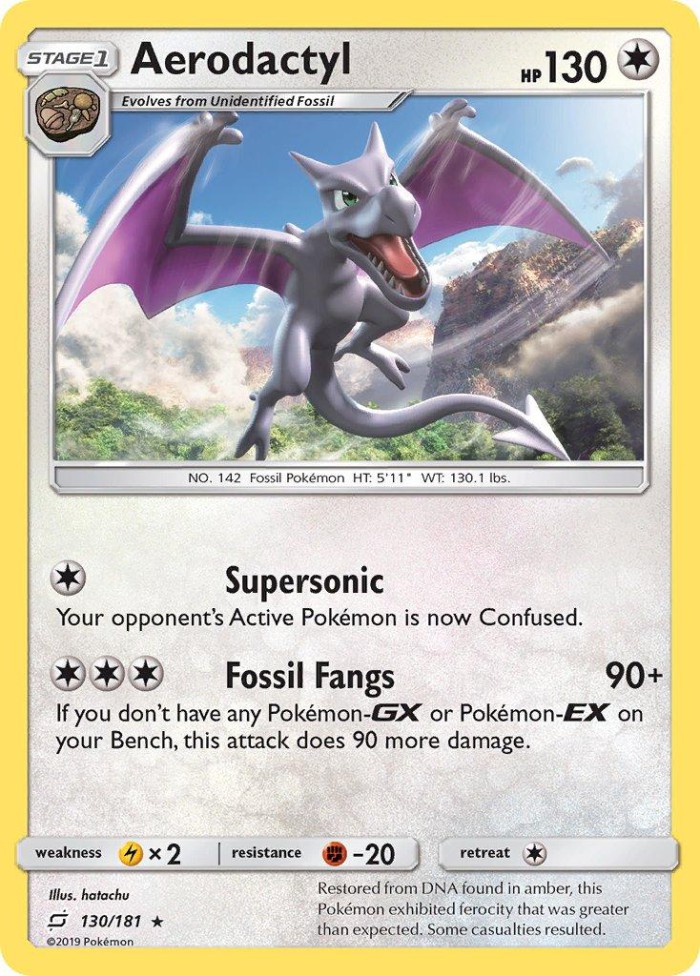 Carte Pokémon: Aerodactyl [Ptéra]