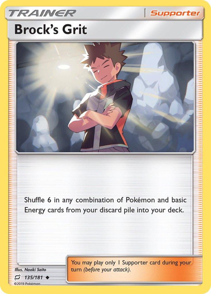 Carte Pokémon: Brock's Grit [Vaillance de Pierre]