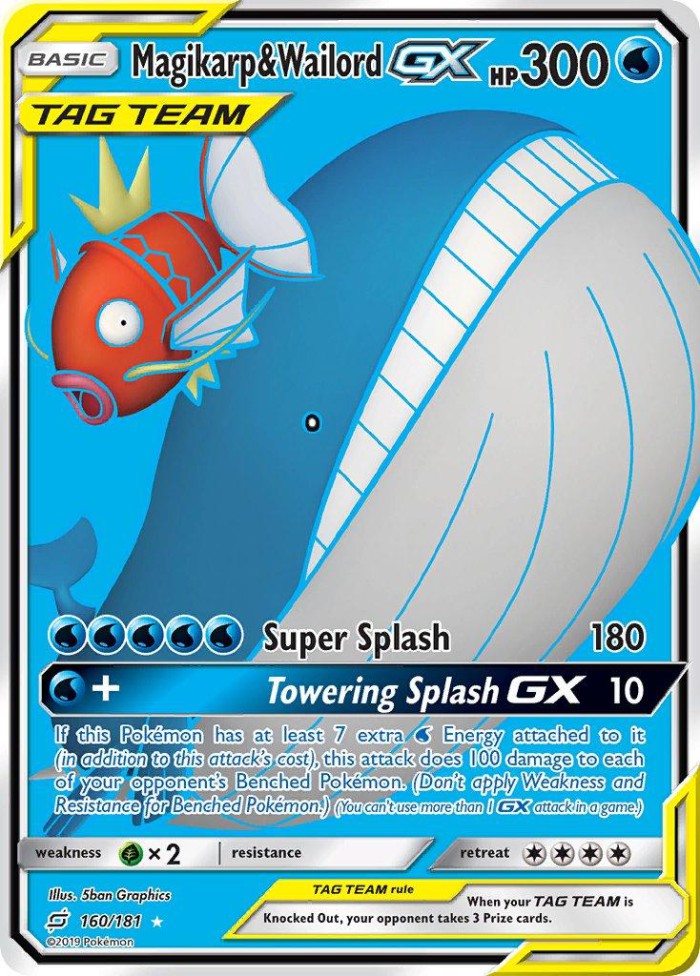 Carte Pokémon: Magikarp & Wailord GX [Magicarpe et Wailord GX]