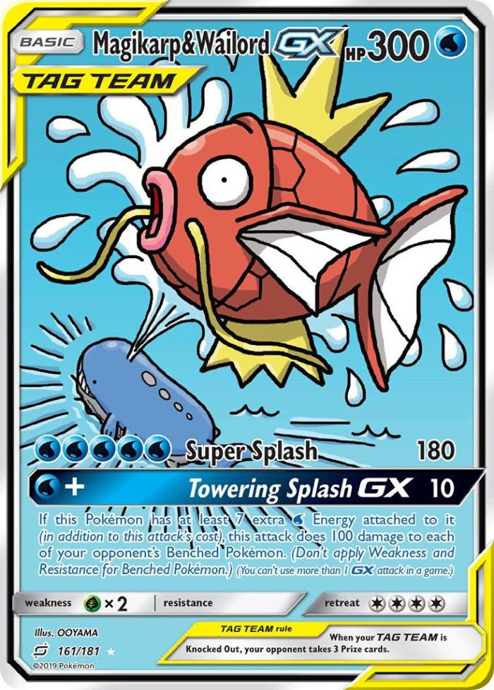 Carte Pokémon: Magikarp & Wailord GX [Magicarpe et Wailord GX]