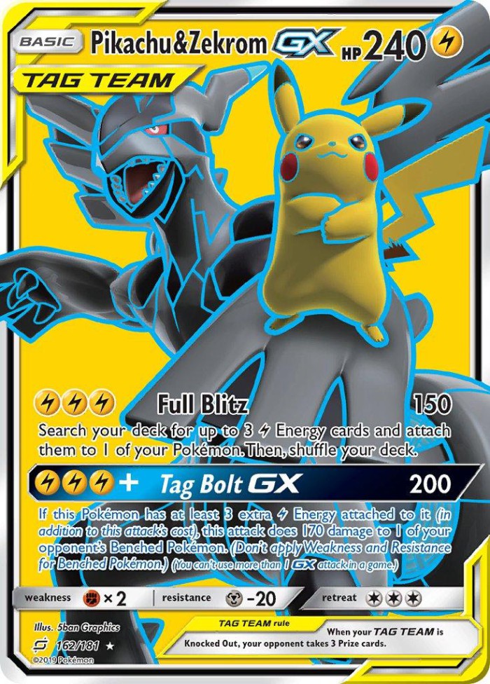 Carte Pokémon: Pikachu & Zekrom GX [Pikachu et Zekrom GX]