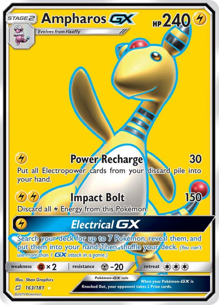 Carte Pokémon: Ampharos GX [Pharamp GX]